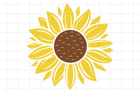 Sunflower Cricut Template Image 1