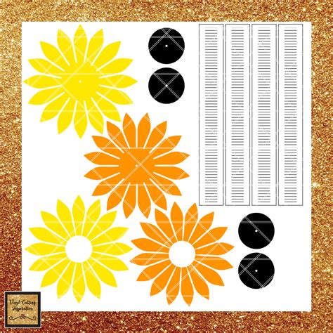 Sunflower Cricut Template Tips