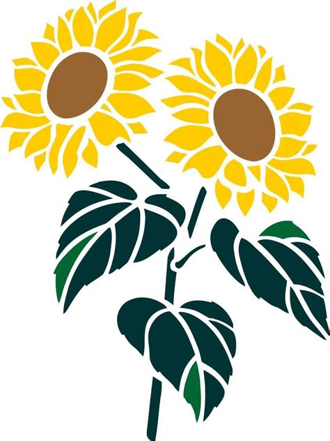 Sunflower garden template