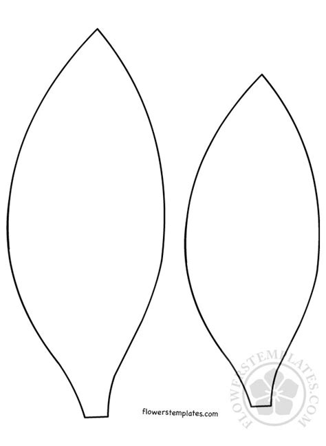 Sunflower Petal Template DIY Craft Cut Out Guide