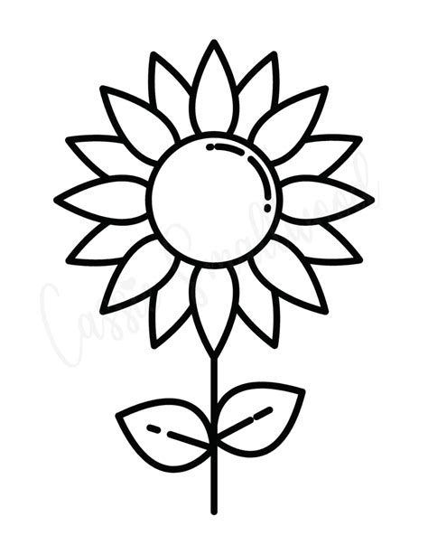 Sunflower Template 10