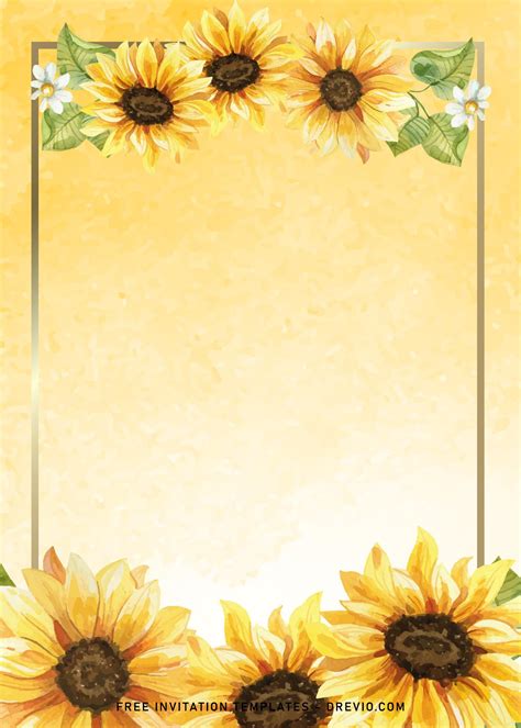 Printable Sunflower Template