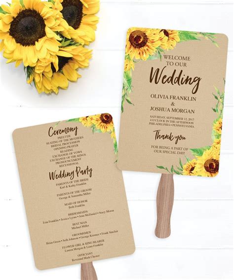 Sunflower Wedding Program FAQ