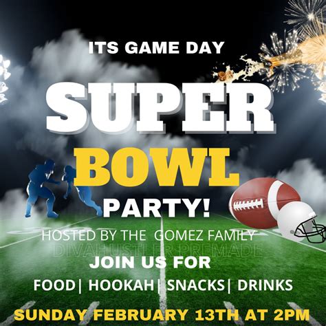 Super Bowl Bash Flyer