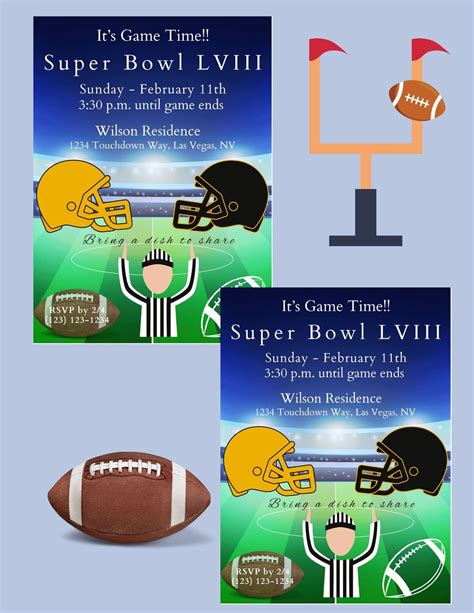 Super Bowl Invitation Templates