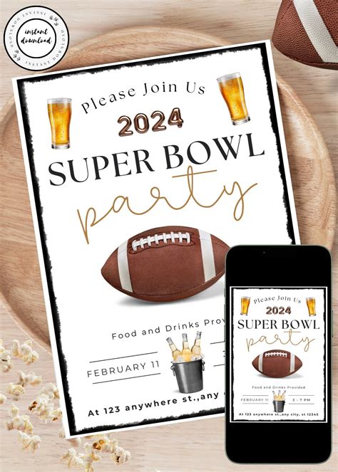 Super Bowl Party Invitation