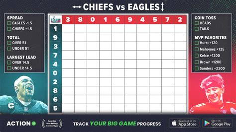 Super Bowl Squares Template Example 9