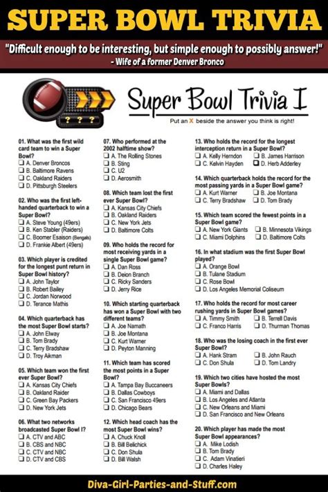 Super Bowl Trivia Games Image 3