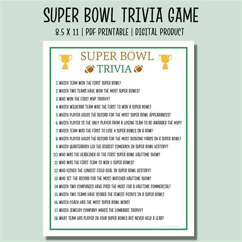 Super Bowl Trivia Games Image 4