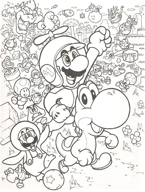 Super Mario Bros Coloring Pages Gallery 2