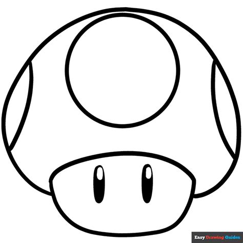 Super Mario Bros Mushroom Coloring Page