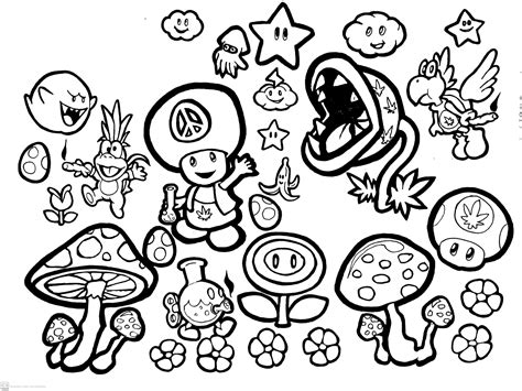 Super Mario Power-Up Coloring Page 5