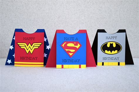 Superhero Birthday Card Designs for Kids