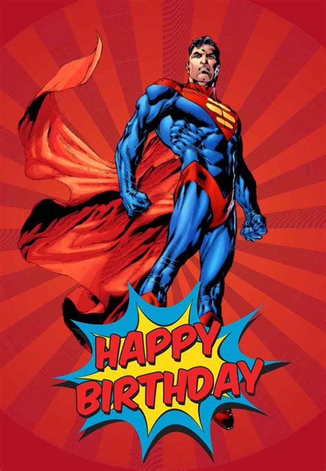 Superhero Birthday Cards