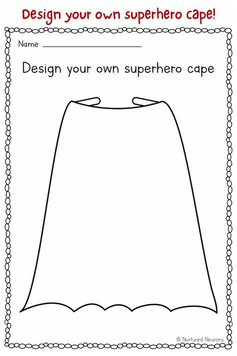 Superhero Cape Template