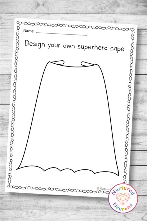 Superhero Cape Template