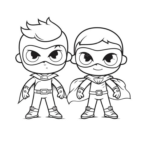 Superhero Coloring Page 2