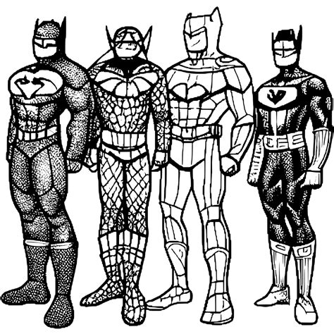 Superhero Coloring Page 4