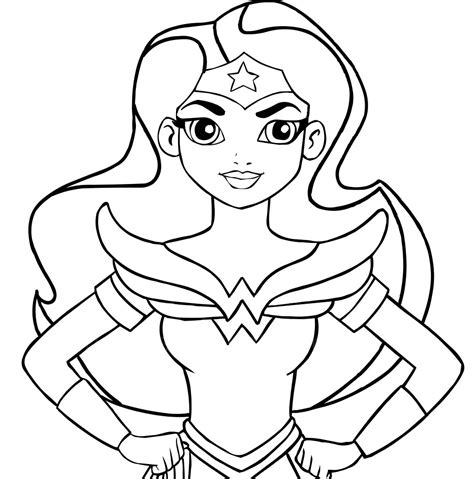 Superhero coloring pages for kids