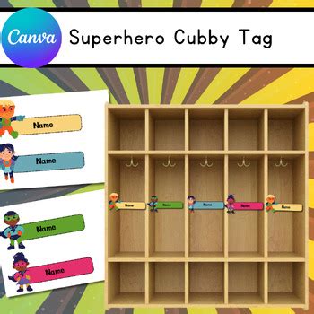 Superhero Cubby Name Tags Printables Ideas 7