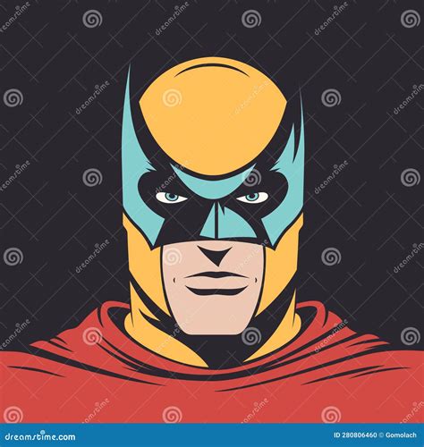 Superhero Face Template