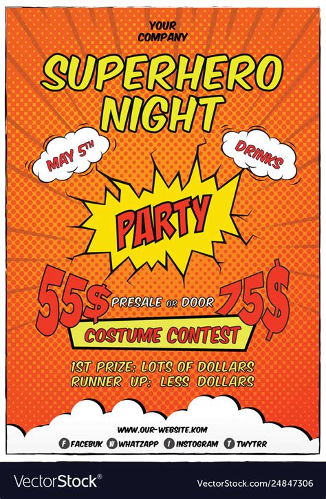 Superhero Flyer Template 4