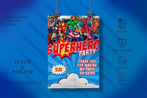 Superhero Flyer Template 5