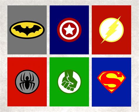 Superhero Logo Printable Design 6