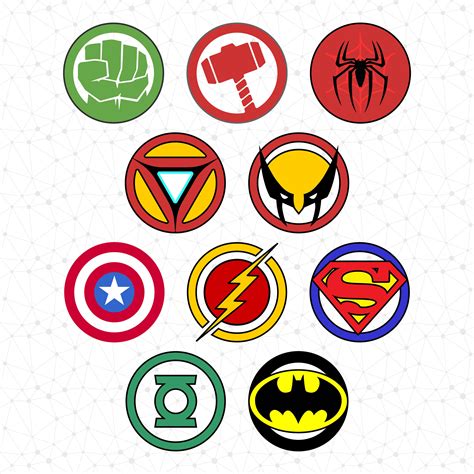 Superhero logo template