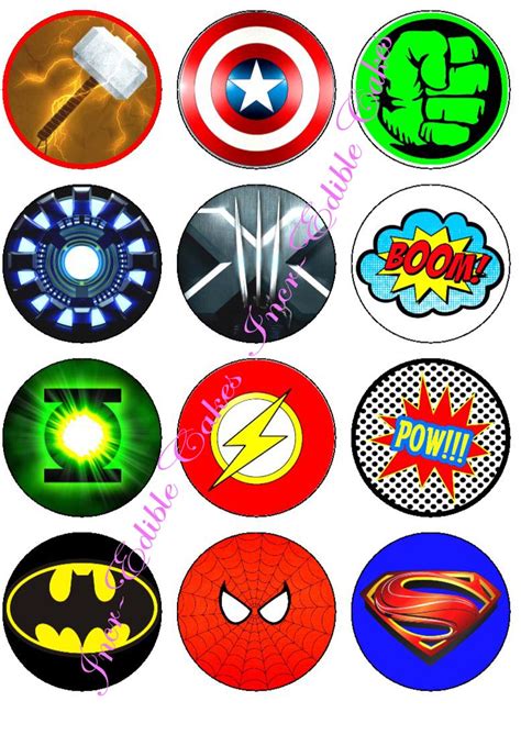 Superhero Logos Printable Design 1