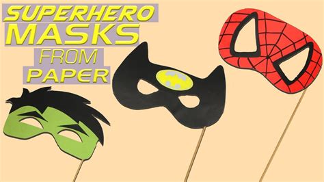 Superhero Mask Making Tutorial