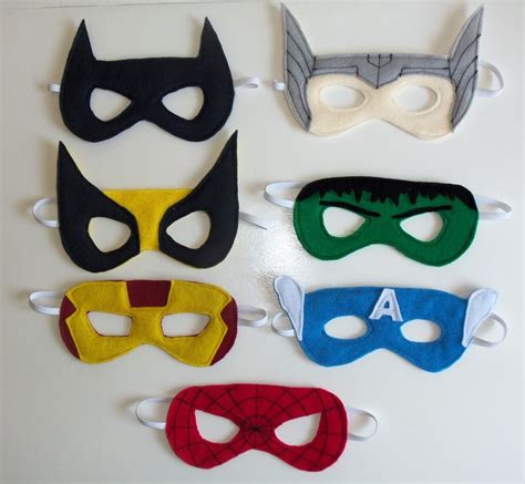 Superhero Mask Patterns