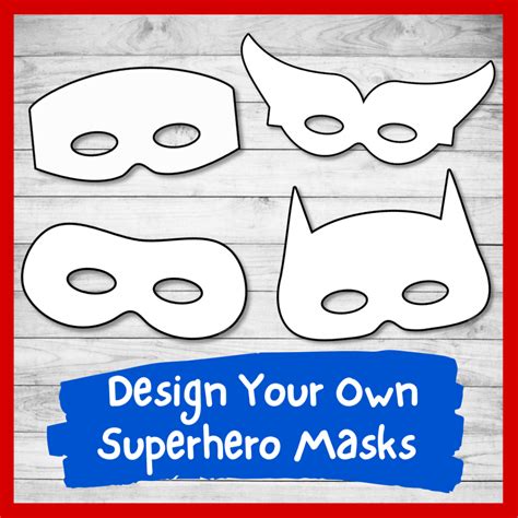 Superhero Mask Template