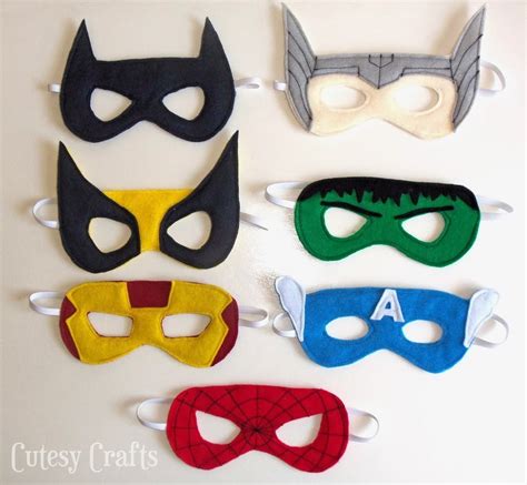 Superhero Mask Templates for Adults