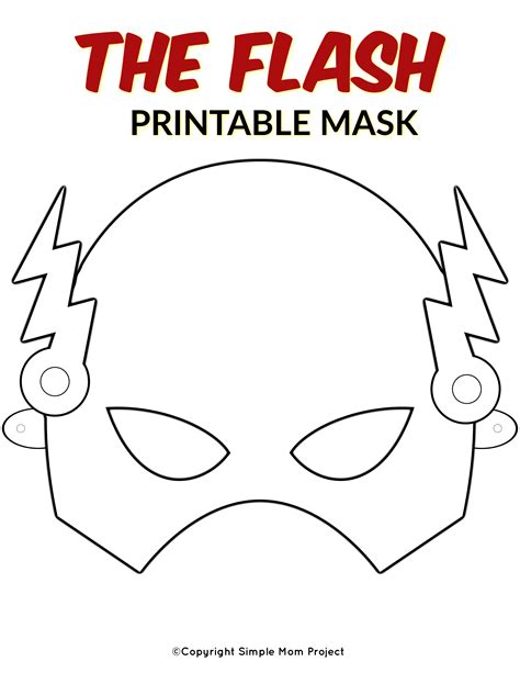 A selection of printable superhero mask activities for kids