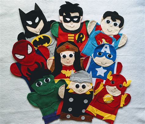 Superhero Puppets Printable