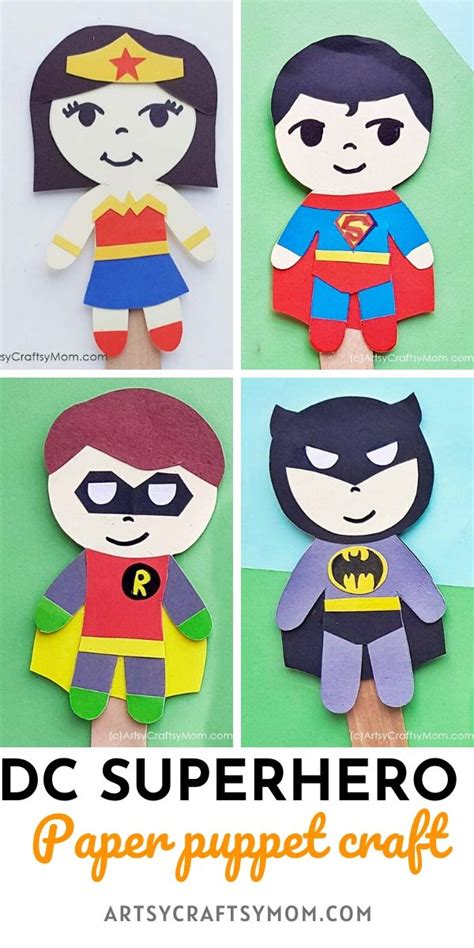 Superhero Puppets Printables