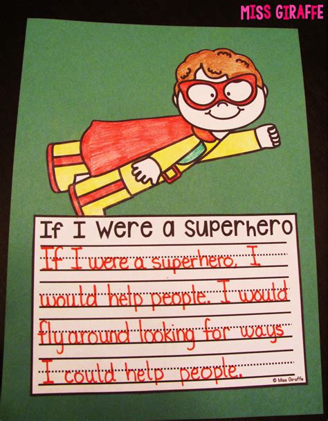 Superhero Writing Activity