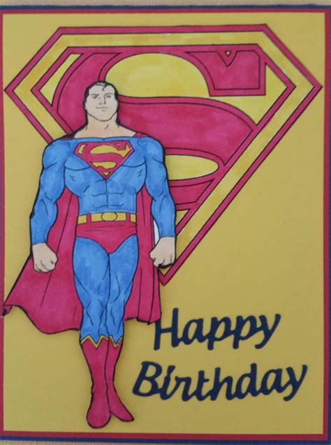 Superman Birthday Card