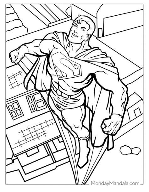 Superman coloring page