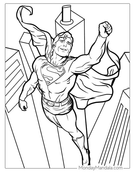 Superman coloring sheet