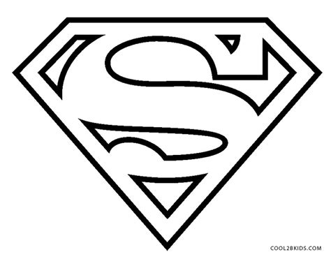 Superman Symbol Coloring Pages Gallery Image 4