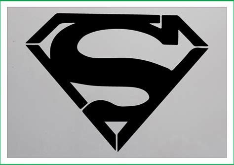 Superman Symbol Stencil Template