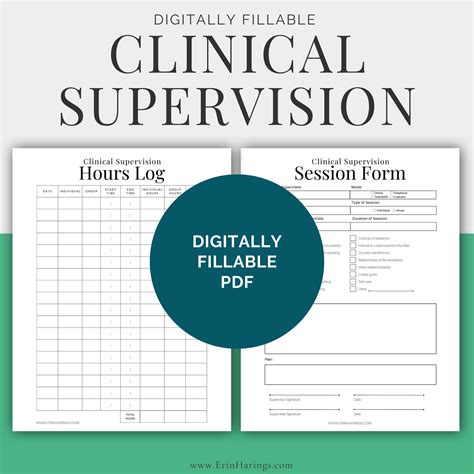 Printable Supervision Template 2