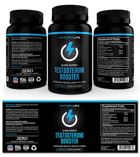 Custom Supplement Label Design Template 10