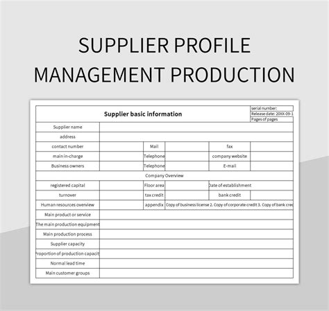 Supplier Contract Management Template in Excel