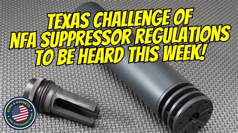 Suppressor Regulations