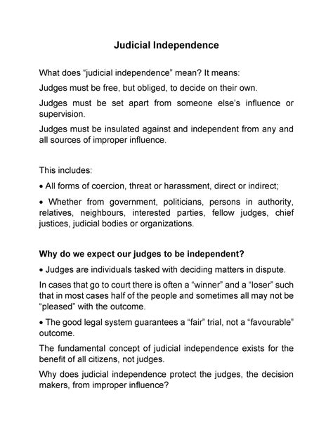 Supreme Court Judicial Independence