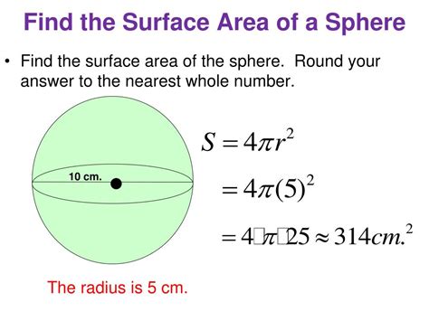 Calculating the Surface Area of a Sphere