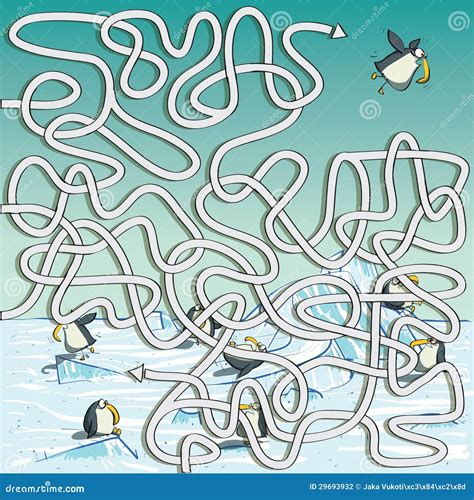 Surfing Penguin Maze